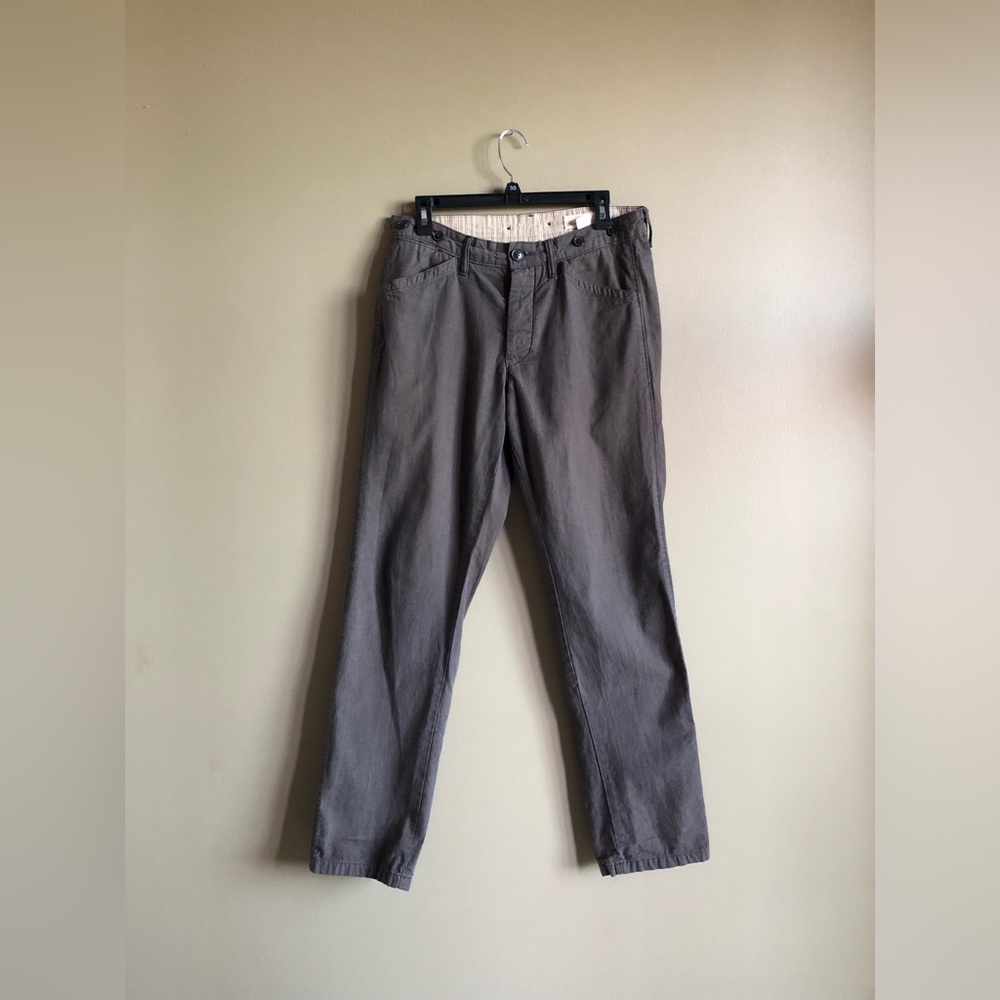 New H&M Men’s Brown Cotton Tapered Fit pants Size 30